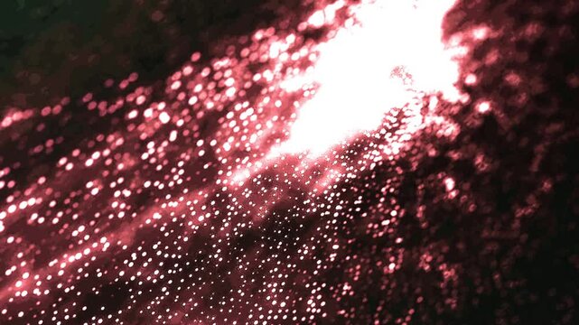 partcles fireworks explode in night sky