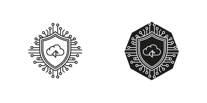 shield emblem with caduceus medical symbol vector illustration flat design