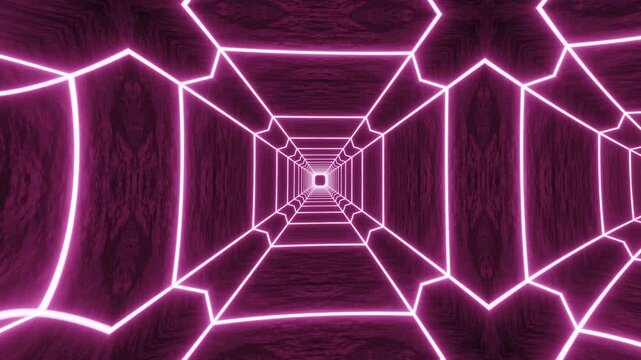 Dynamic Ornamental Mandala Patterns: A Stunning Abstract Neon Geometric Kaleidoscope Featuring Vibrant Background Visual Effects
