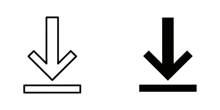 downward trend and upward growth arrows in flat design vector illustration