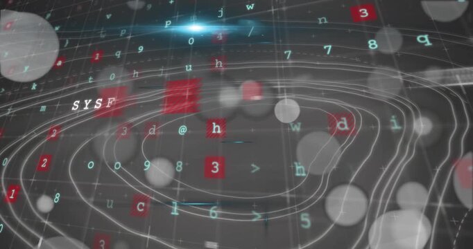 A digital concept of an online security cyber attack