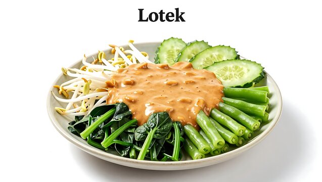 Lotek Salad with Peanut Sauce Fresh
