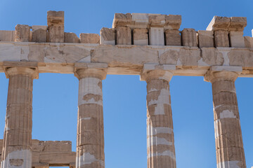 Fototapeta premium The columns of Parthenon, Acropolis, Athens, Greece