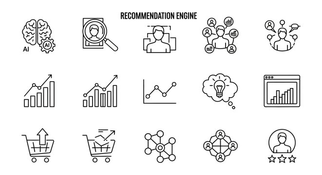 Business infographic icons set.
