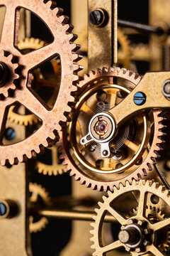 Brass gears of a locking mechanism