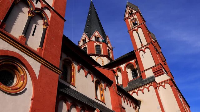 the dom church of limburg germany 4k video
