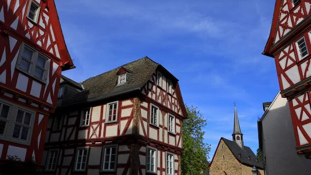 the historic german city of limburg 4k video