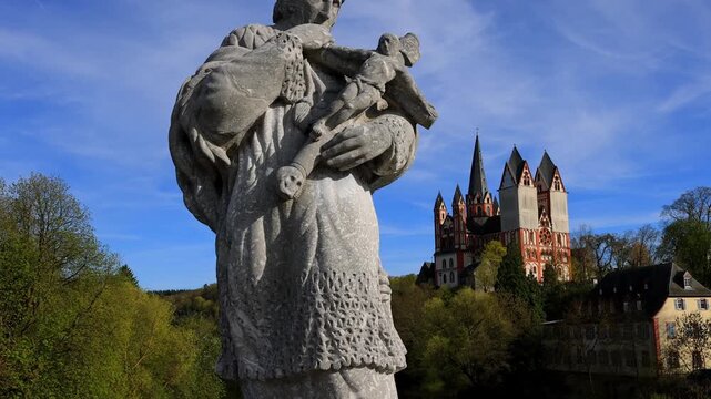 the historic german city of limburg 4k video