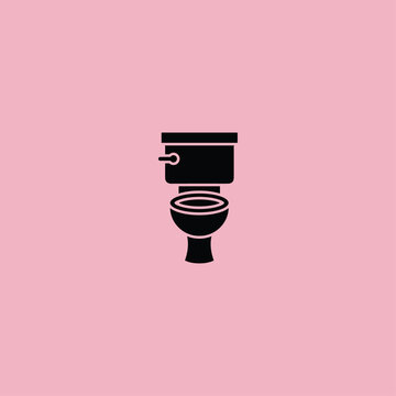 High commode icon flat vector logo design