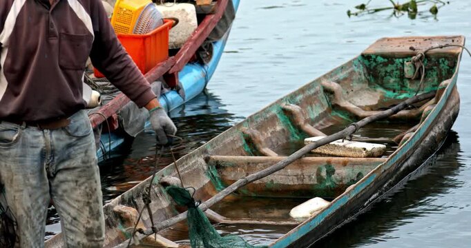 Yilan River, Fisherman, Documentary labor, Riverside landscape, Lanyang Plain