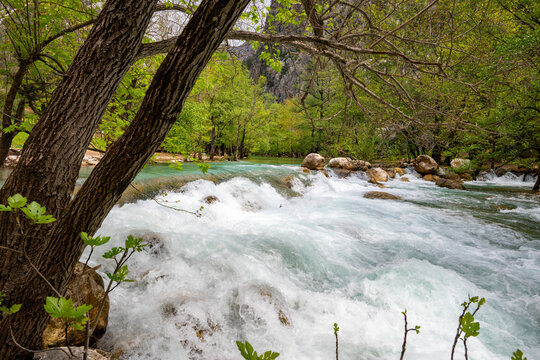 Yazılı Canyon Nature Park (Turkish: Yazılı Kanyon Tabiat Parkı) is a canyon in Isparta Province, southwestern Turkey, which was declared with its surrounding area a nature park in 1989. The canyon is 