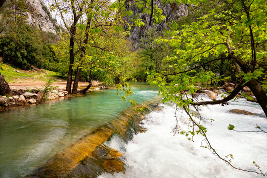 Yazılı Canyon Nature Park (Turkish: Yazılı Kanyon Tabiat Parkı) is a canyon in Isparta Province, southwestern Turkey, which was declared with its surrounding area a nature park in 1989. The canyon is 