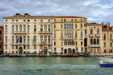 Naklejka premium Palazzo Ferro Fini facing Grand canal, Venice, Italy