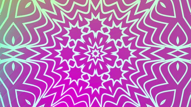 Gradient background with complex geometric mandala pattern. Ideal for digital designs, print materials, website backgrounds, and meditationrelated content.