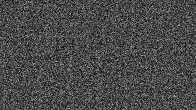 Analog tv static noise texture, glitch effect background, distorted black and white television signal overlay