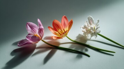 Obraz premium Spring flowers tulip daisy and lily of the valley bouquet