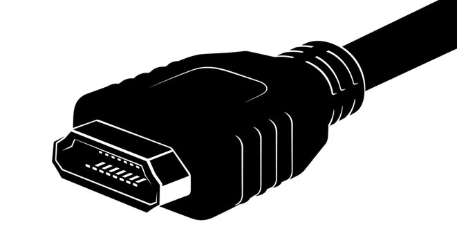 HDMI cable connector closeup.