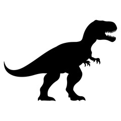 Silhouette of a Tyrannosaurus Rex Dinosaur. © Rezza
