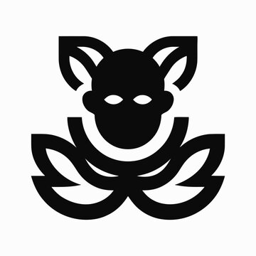 Mental health awareness logo with a stylized human head