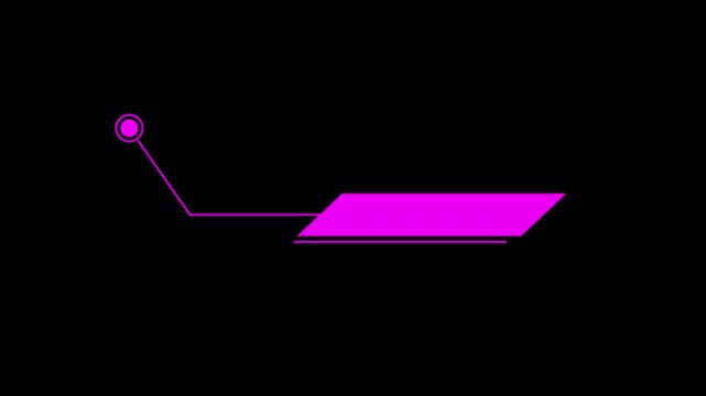Simple and Modern Lower Third Animation with pink Colors. Video Templates Animation in Alpha Channel. Suitable for Content Creators or Channel