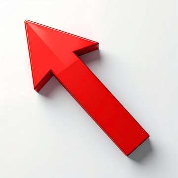 Minimal upward arrow with orange gradient modern clean geometric icon design