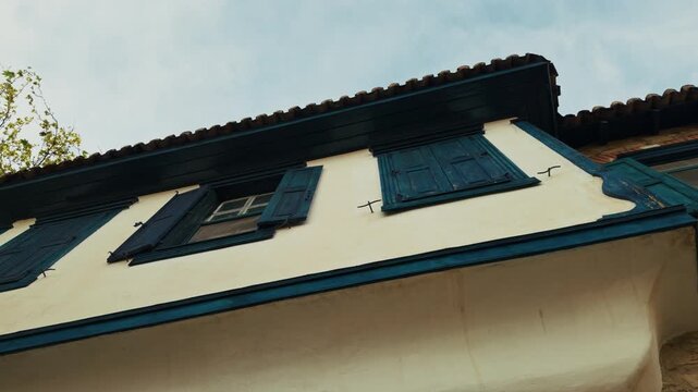 Nostalgic Scene Of Greek Houses In Domatia Soke District