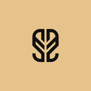 Modern Abstract Logo Design Symbolizing Growth and Nature.