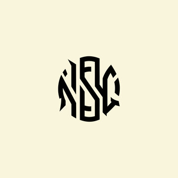 Monogram Logo Design Featuring Intertwined Letters NSC.