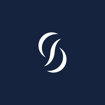 Abstract Swirls Logo Design Minimalist Symbol.