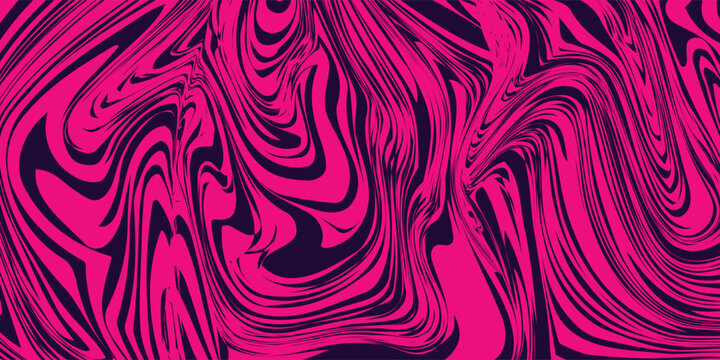 Seamless abstract marble pattern, wood texture, watercolor marble pattern. Ebru style.Purple and pink colors. Hand drawn vector background. Trendy textile, fabric, wrapping. Aqua ink painting on water