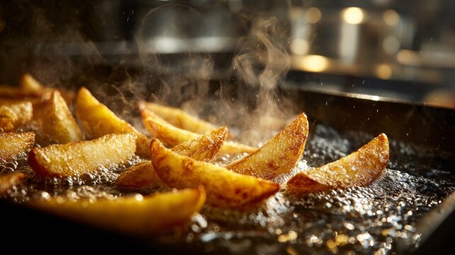 empanadas being fried in oil