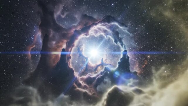 Stunning Cosmic Nebula - A Celestial Symphony of Colors and Light.