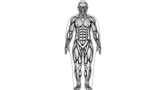 Human Body Anatomy Medical Illustration.