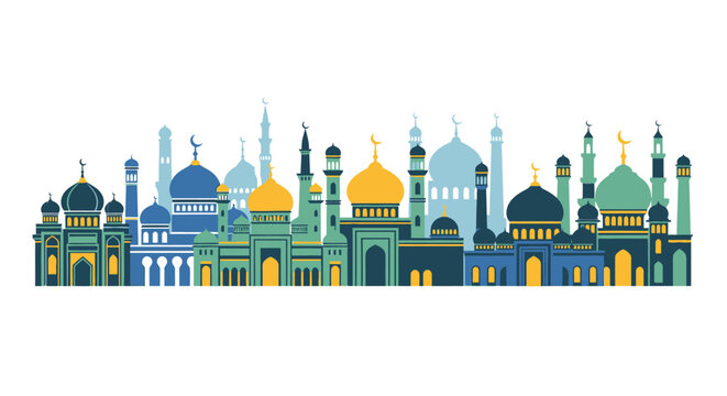 Mosque Architecture Domes Minarets Islamic.