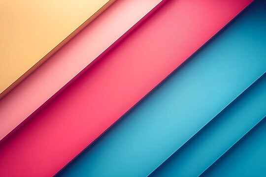 Abstract geometric background with diagonal layers and soft gradients in vibrant colors. Clean modern composition for UI design, presentations and digital branding.
