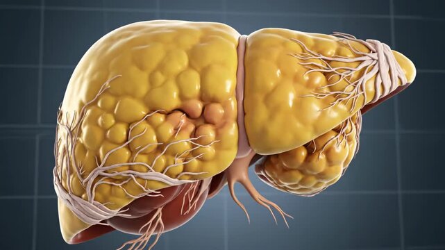 Progression of Non-Alcoholic Fatty Liver Disease NAFLD Medical Video