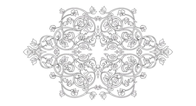 Intricate Floral Mandala Design Pattern.