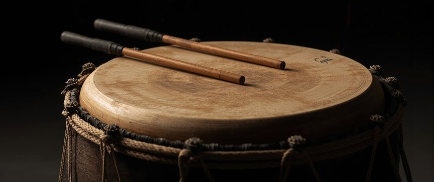 Korean drum instrument known for deep resonant sound