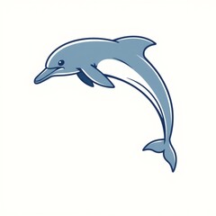Obraz premium dolphin isolated on white background