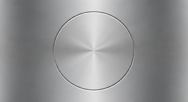Brushed Metal Texture with Concentric Circle Pattern for Industrial Design
