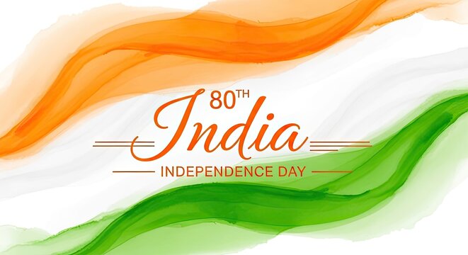 Celebrating independence day vibrant indian flag waving a symbol of freedom and national pride