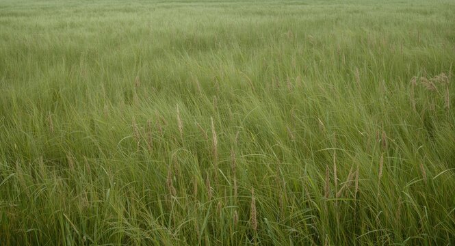 Wide expanse of bermuda grass flourishing in a grassy field