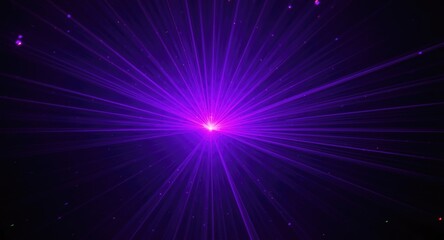 Innovative laser show combining violet and magenta lights for a mesmerizing effect