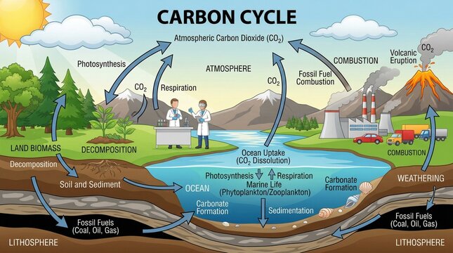 The Carbon Cycle Understanding the Earth's Natural Carbon Exchange Process