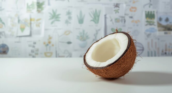 Coconut genetic variation resulting in distinct flesh softness and diminished water