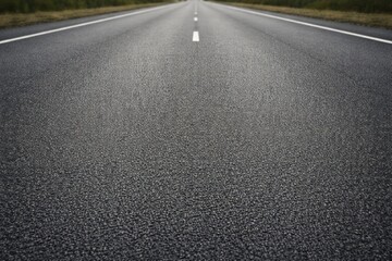 Obraz premium Asphalt Road Texture Close-Up with Smooth Surface and Copy Space