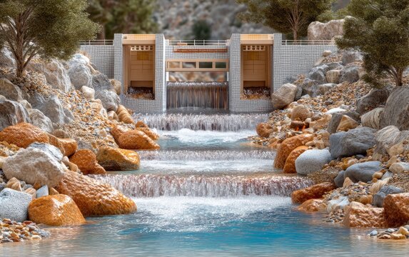 Small-Scale Microhydropower Installation in a Scenic Natural Environment