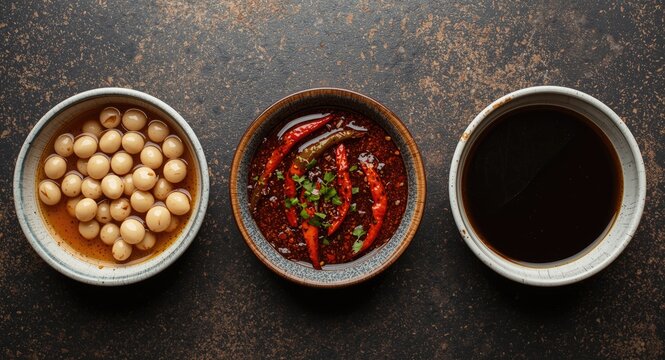 Three key Korean sauces fermented soybean chili and soy sauce examples