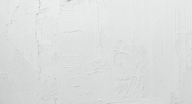Textured white aged background highlighting layers of paint decay and wheatpaste poster wear