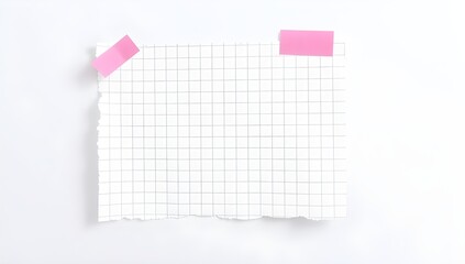 Fototapeta premium sheet of paper on a white background
